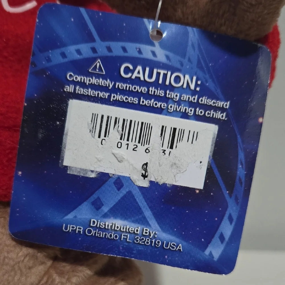E.T. Universal Studios Brown and Red Small Pet Plush